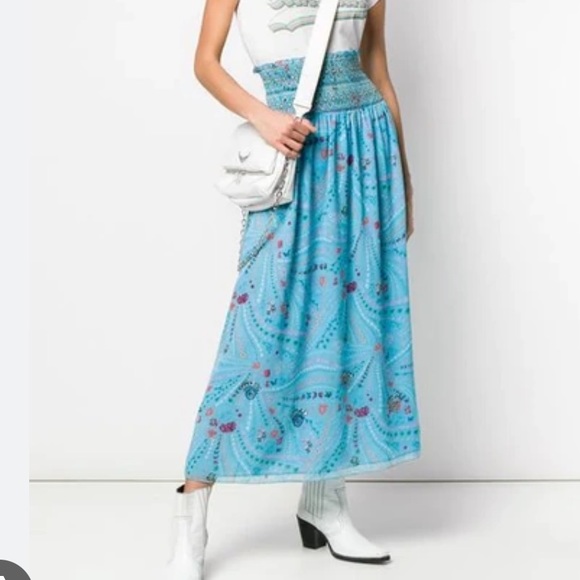 Zadig & Voltaire Jess Long Print Skirt Size 36 - Picture 3 of 12
